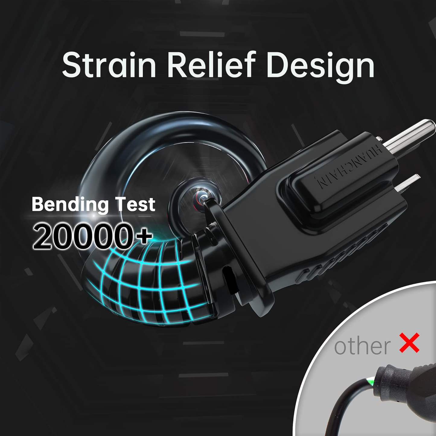 50Ft Outdoor Extension Cord, 16/3 Indoor/Outdoor Waterproof Cold-Resistant Extension Cord, 13A 1625W 16AWG SJTW, Flexible 3-Conductor Heavy-Duty Cable, ETL Certified