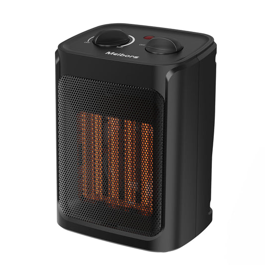 1500W Portable Space Heater for Indoor Use, Fast Heating for Rooms up to 200 sq.ft, Overheat & Tip-Over Protection, Compact Electric Heater for Home & Office Use