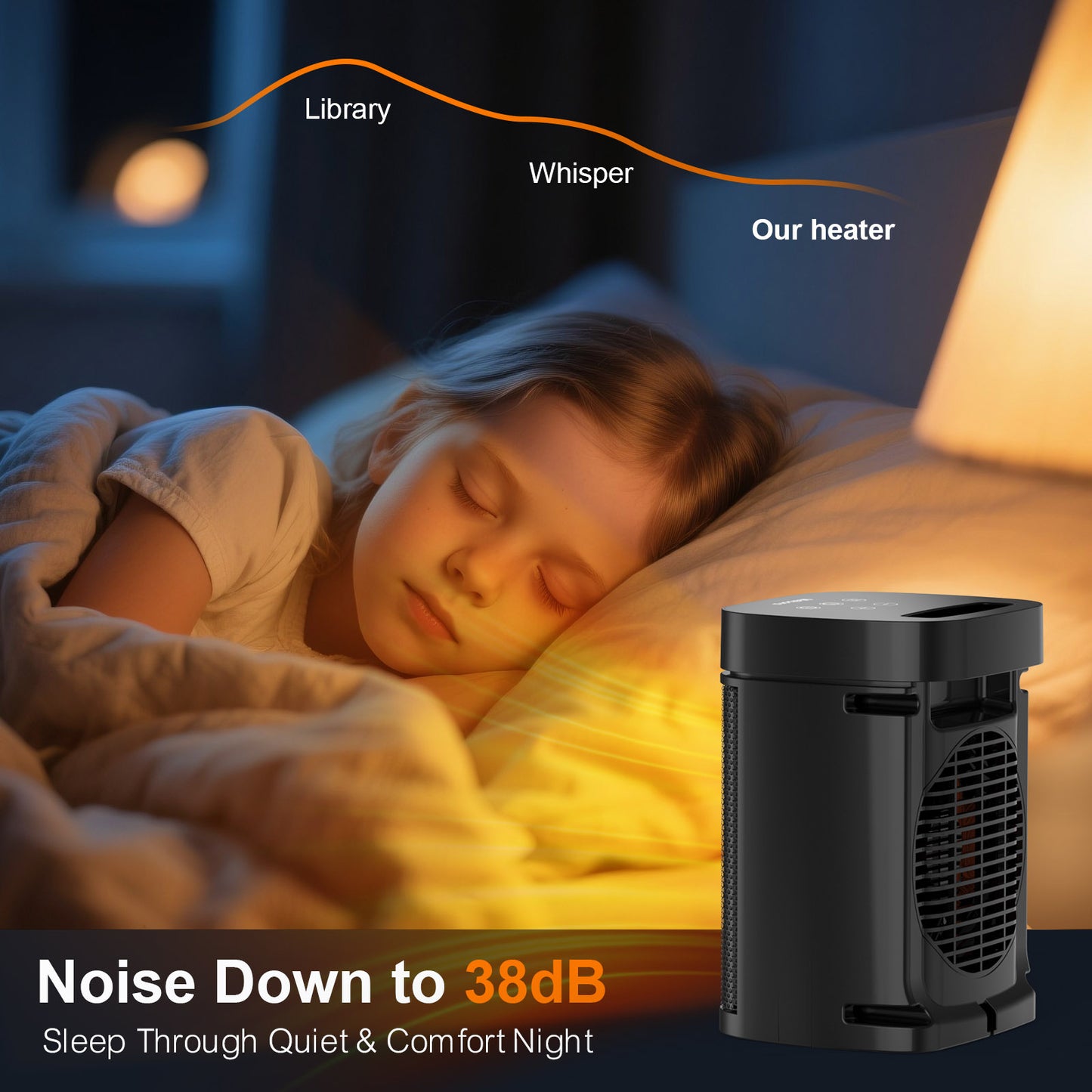 Portable Ceramic Space Heater with 3 Adjustable Heat Modes, Remote Control and Timer, Digital Display, Suitable for Bedroom, Office, or Living Room