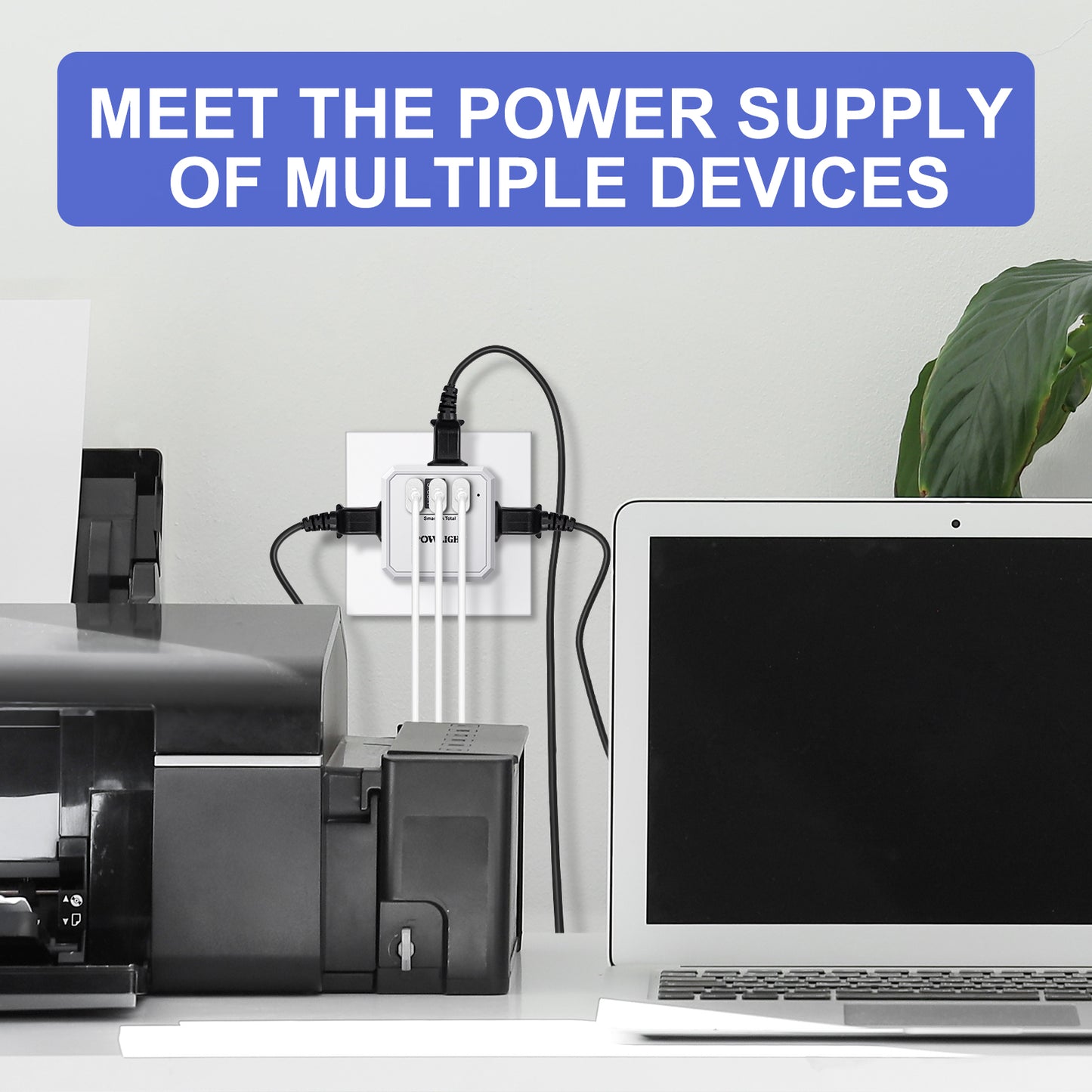 Portable Wall Outlet Extender with 3 Outlets & USB-C, Cruise Ship Approved, Perfect for Travel & Home