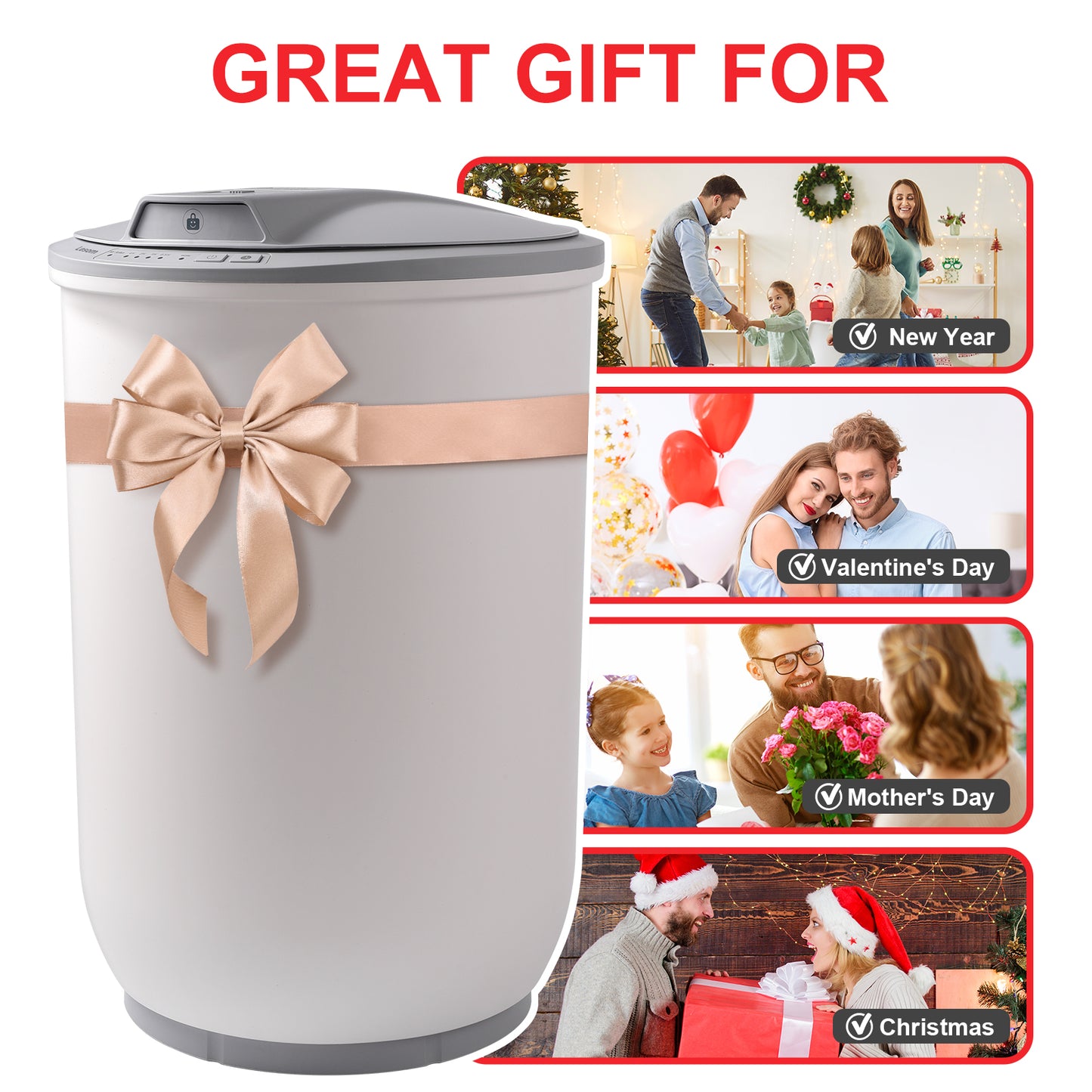 20L Towel Warmer Bucket - 450W Fast Heating with Timer, One-Touch Operation, Ideal for Bathroom & Home Use